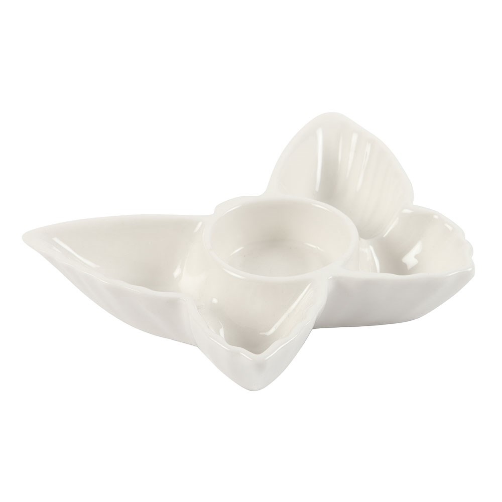 Something Different - White Butterfly Portebougie - Blanc